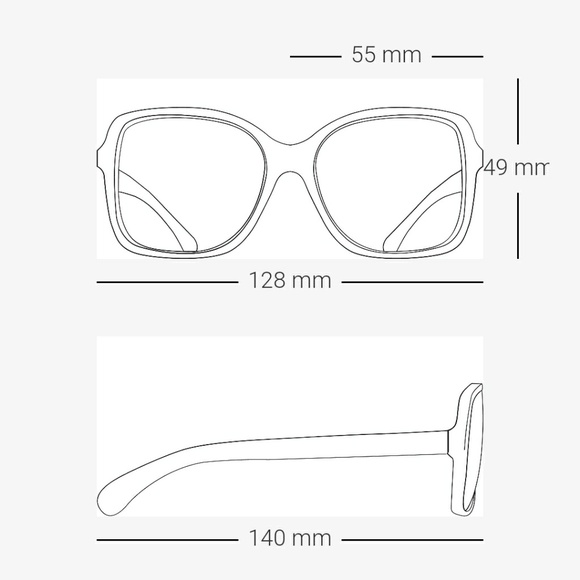 chanel sunglasses with flowers on side